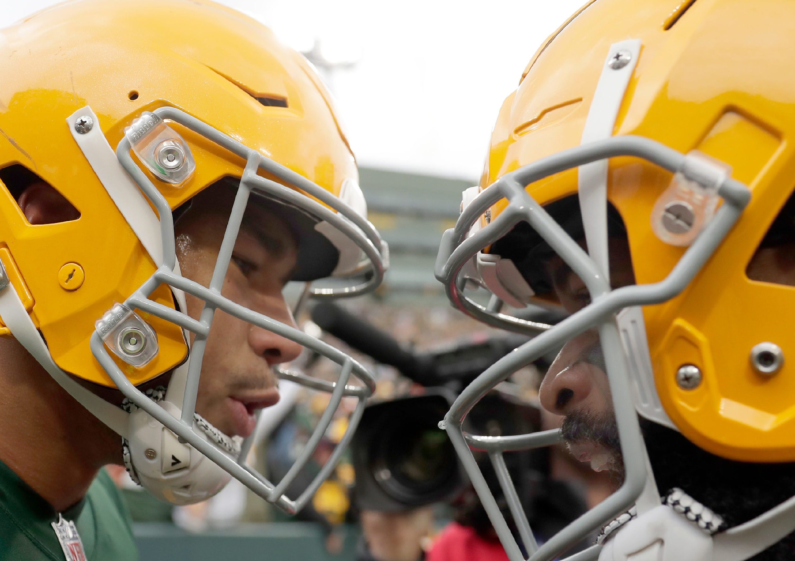 Green Bay Packers wide receiver Allen Lazard (13) and Green Bay Packers wide receiver Amari Rodgers (8) against the New York Jets during their football game on Sunday, October 16, 2022 at Lambeau Field in Green Bay, Wis. Wm. Glasheen USA TODAY NETWORK-Wisconsin Apc Green Bay Vs Jets 39607 101622wag