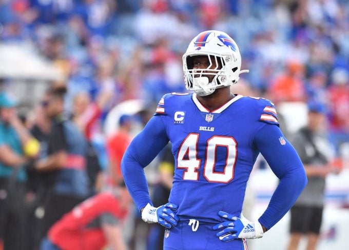Buffalo Bills Von Miller Super Bowl championship helps teammate Quintin Morris fumble Pittsburgh Steelers contract sacks value