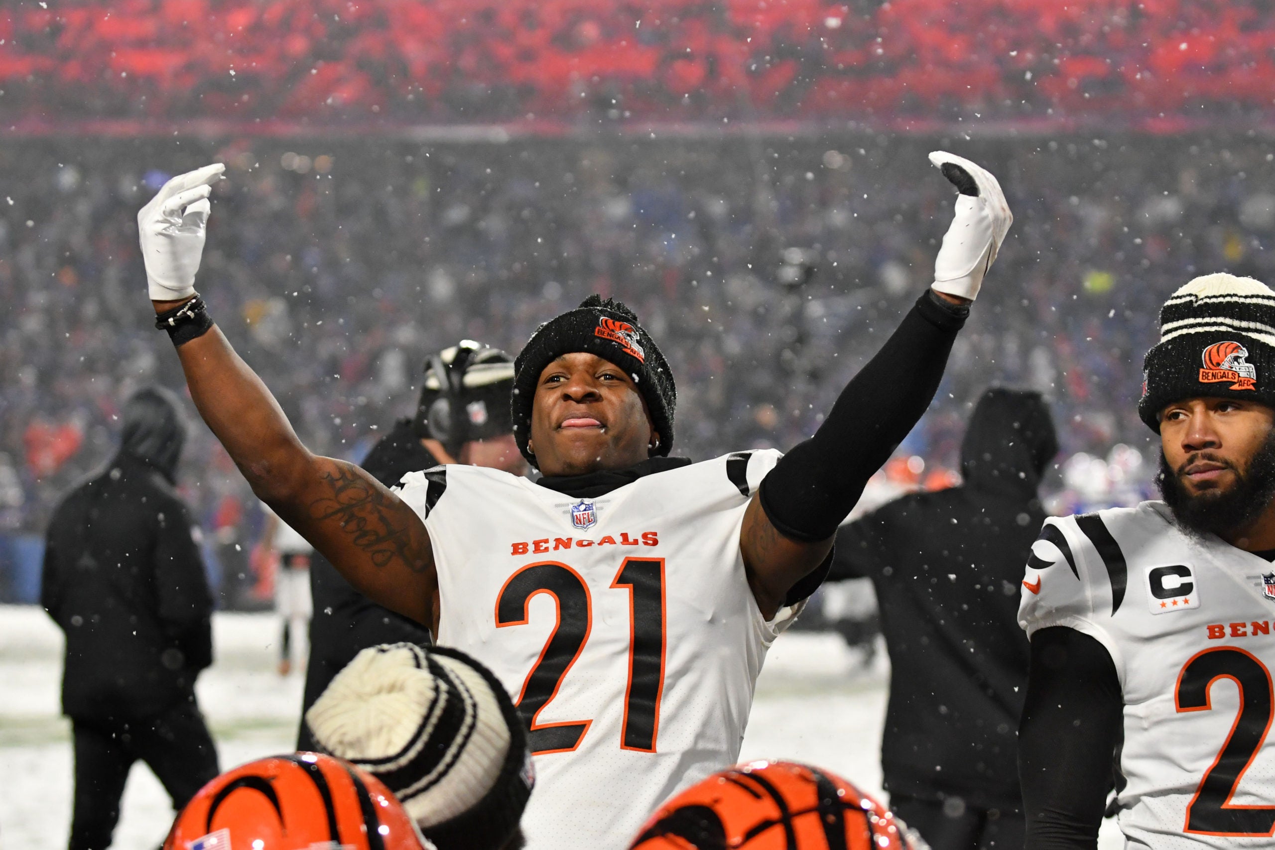 Cincinnati Bengals Buffalo Bills win loss playoffs NFL football stats news AFC Divisional Round Championship Game home field neutral site Atlanta