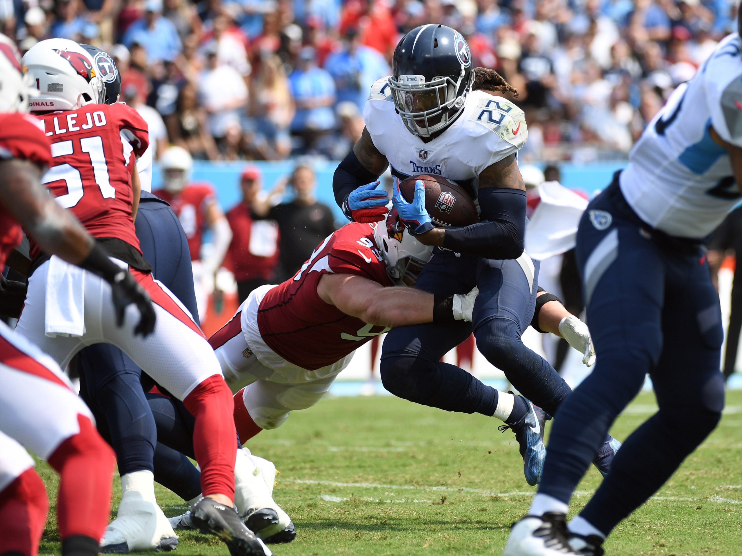 Week 1, Mariani, adjustments, Arizona, offense, Titans, running game