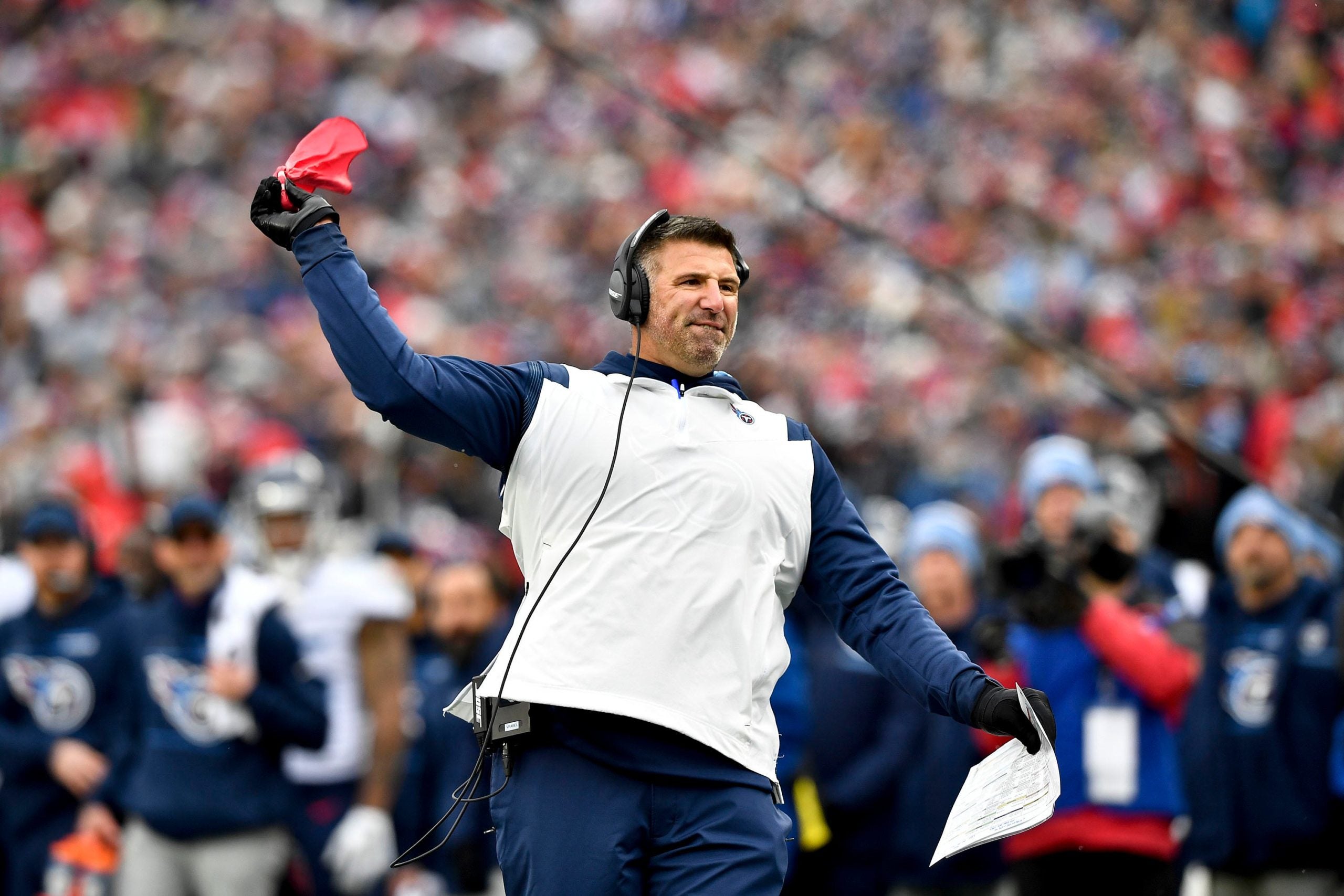 Vrabel Tennessee gym Titans New England Patriots