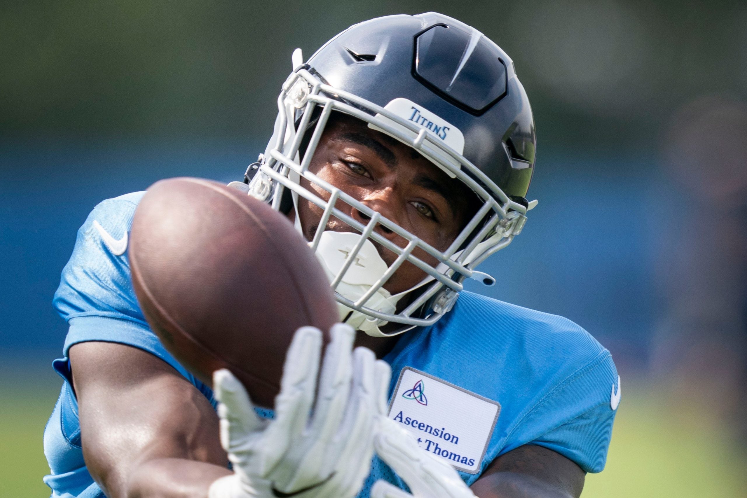 Burks video Titans watch catch grab