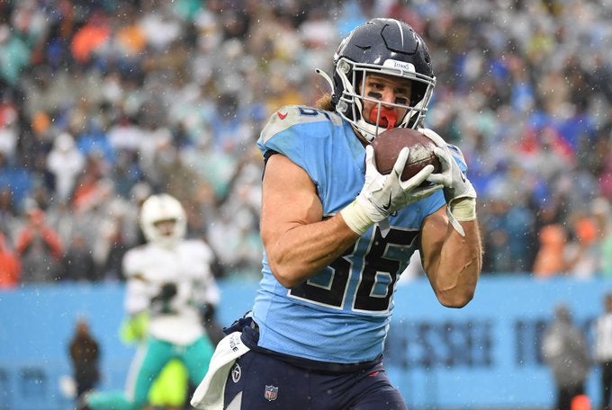 Anthony Firkser Tennessee Titans Tight End NFL Draft Geoff Swaim MyCole Pruitt free agents