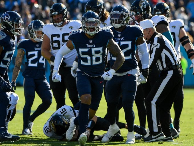 Tennessee Titans offseason NFL Draft free agency free agents Jon Robinson Tim Kelly Mike Vrabel Harold Landry Ben Jiones