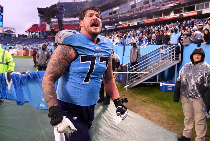 Tennessee Titans Offensive Line O-Line OL Taylor Lewan Rodger Saffold Nate Davis David Quessenberry Tennessee Titans Derrick Henry healthy NFL Playoffs