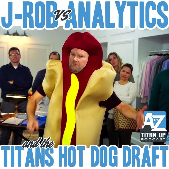 Titan Up Podcast Tennessee Titan Jon Robinson Fourth of July hot dog eating contest Steve McNair analytics podcast