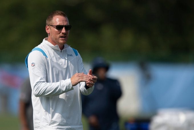 Tennessee Titans Todd Downing Tannehill Derrick Henry A.J. Brown Julio Jones offense First Down