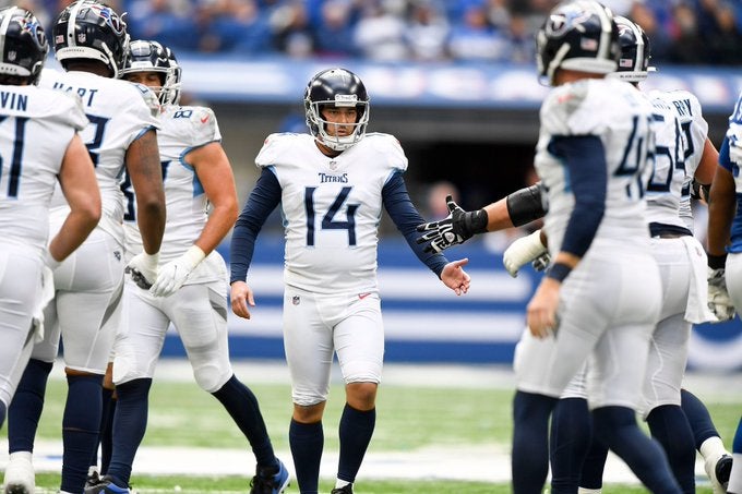 Randy Bullock tennessee Titans kicker game winning kicks stats