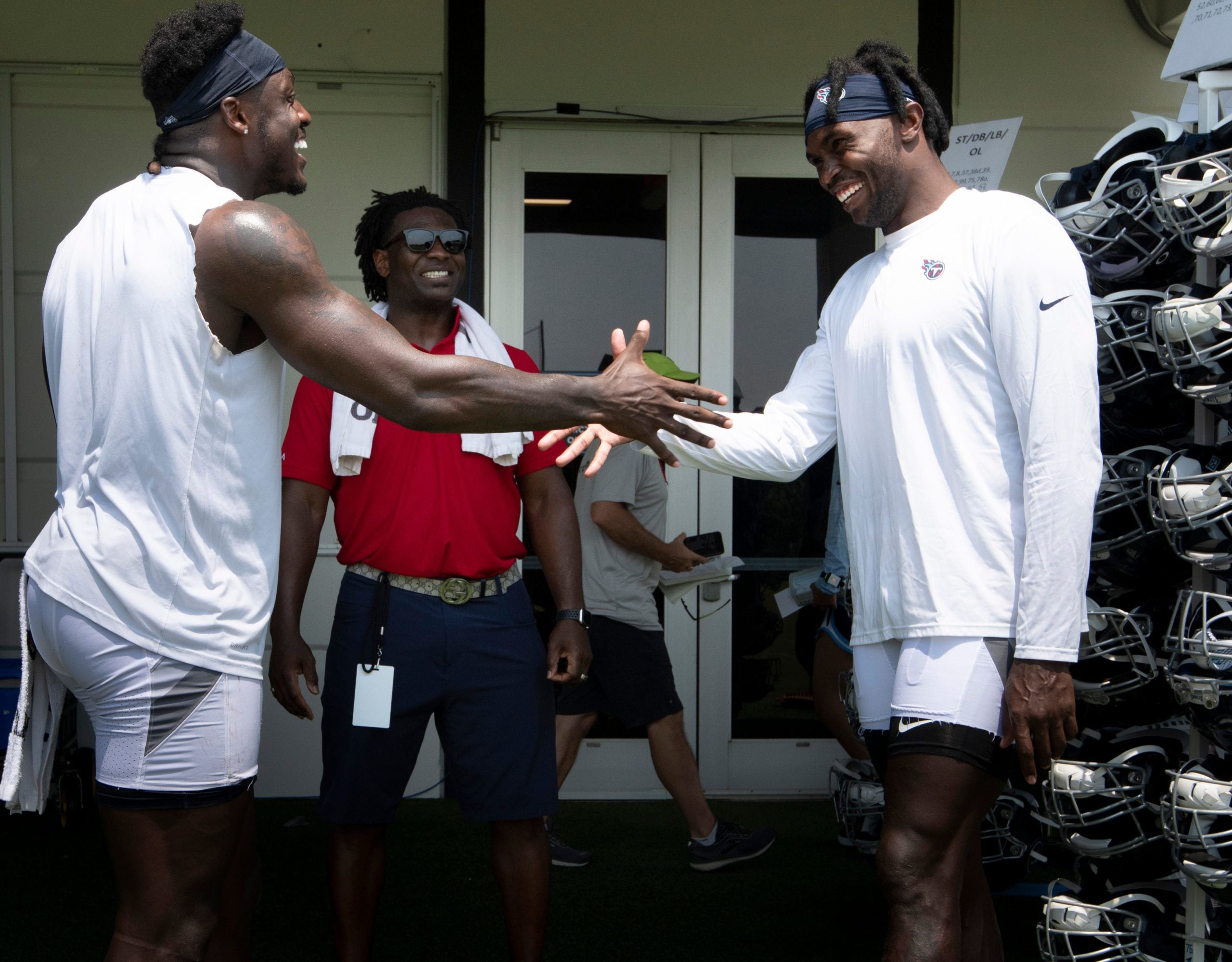 Titans, WRs, Julio Jones, A.J. Brown, Top Golf