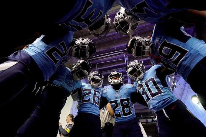 Tennessee Titans locker room four square titan up podcast sam phalen jack gentry austin huff a to z sports podcast network apple podcasts spotify nfl football