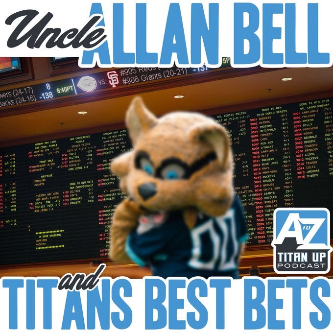 Titan Up Podcast Tennessee Titans Player props best bets future bets Allan Bell CBS Sportsline Madden '23 ratings Deshaun Watson suspension Adoree Jackson Mike Vrabel comments
