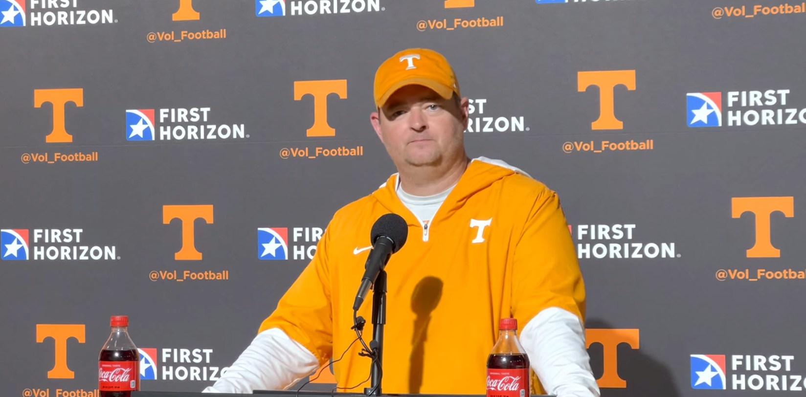 Tennessee Vols head coach Josh Heupel