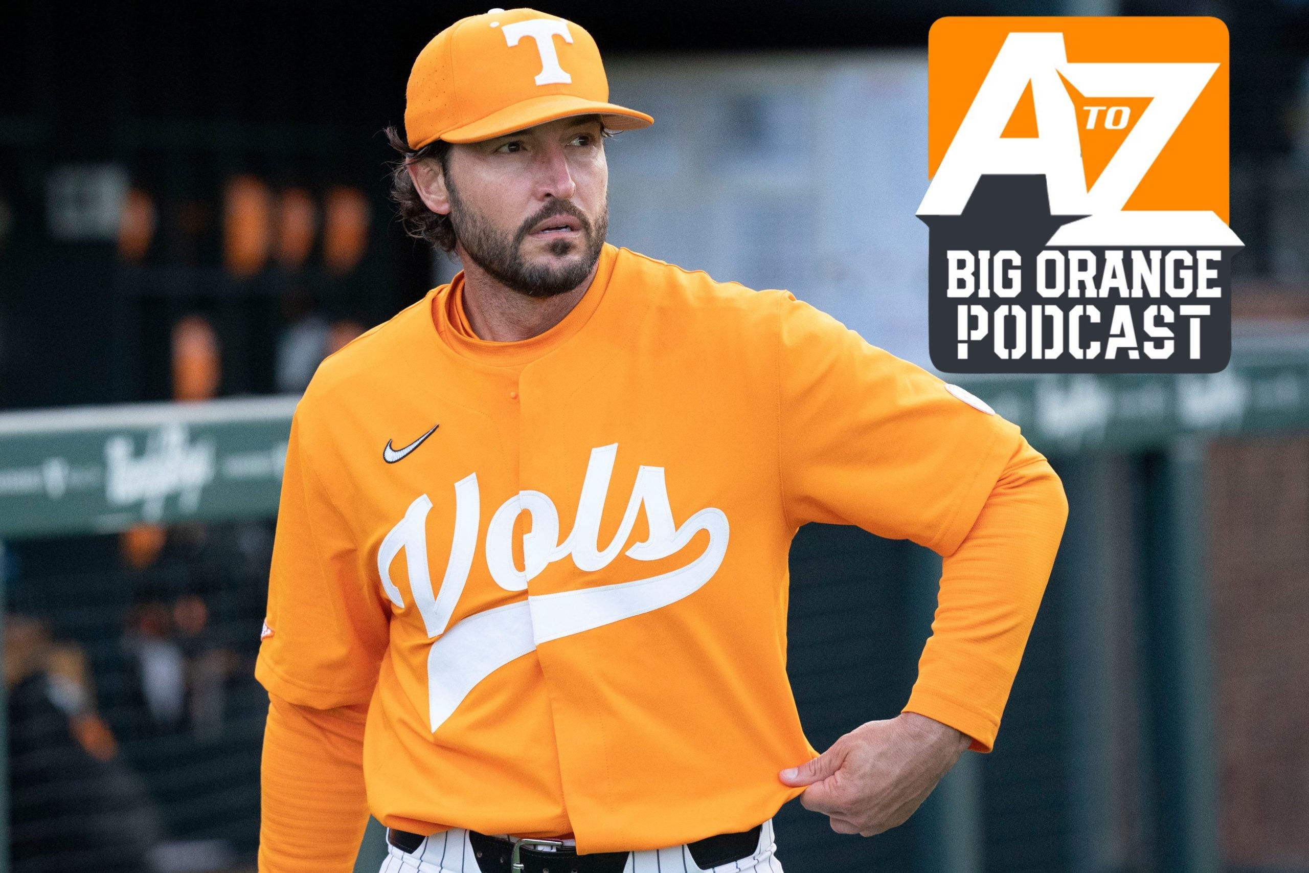 Tennessee head coach Tony Vitello takes the field before the game against Vanderbilt at Hawkins Field Saturday, April 2, 2022 in Nashville, Tenn. Nas Vandy Ut 005