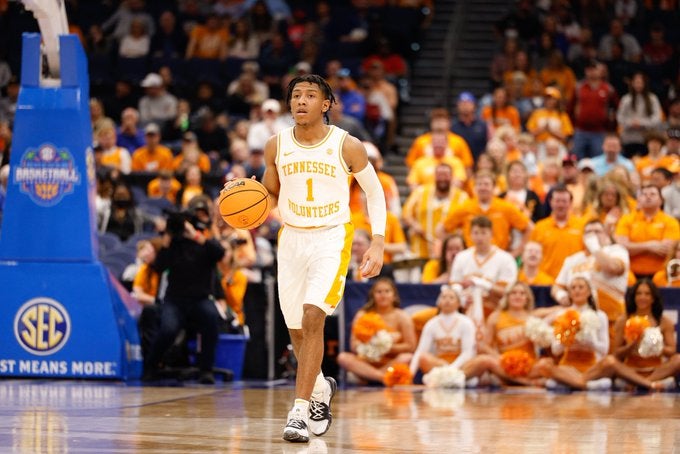 Kennedy Chandler Tennessee Vols Memphis Grizzlies contract rookie deal money NBA Draft point guard 2022