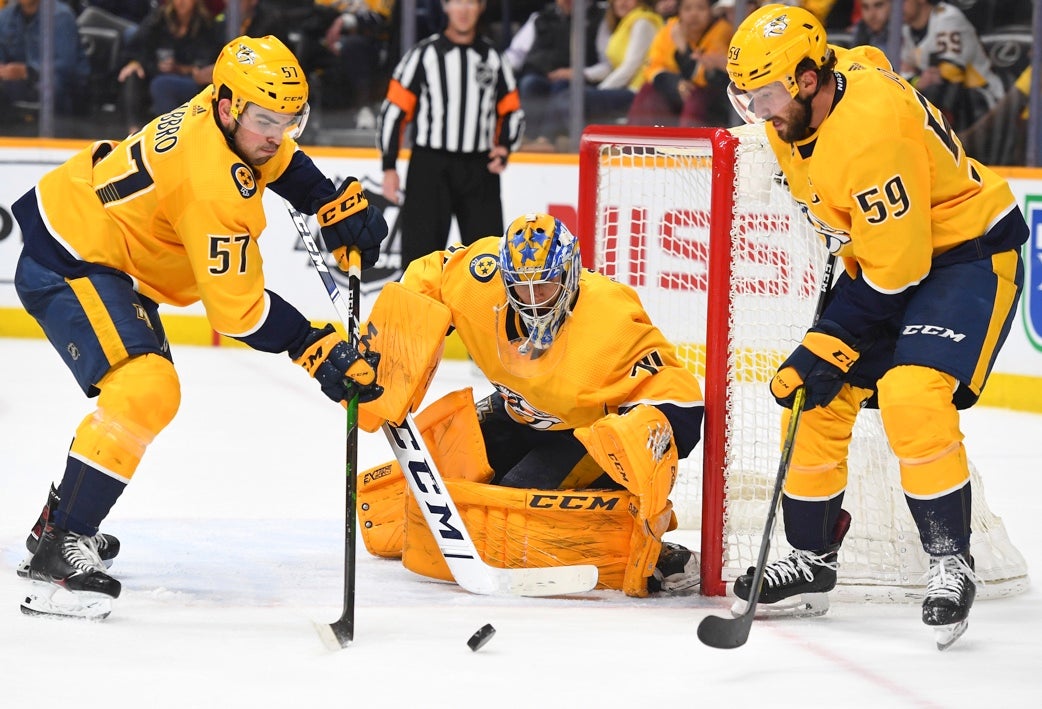 Nashville Predators Roman Josi Juuse Saros
