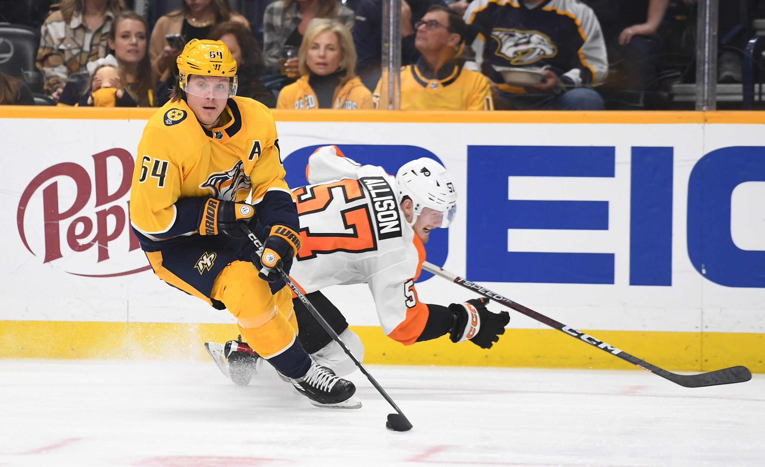 Predators forward Mikael Granlund is part of major changes to the lines ahead of tonight's game