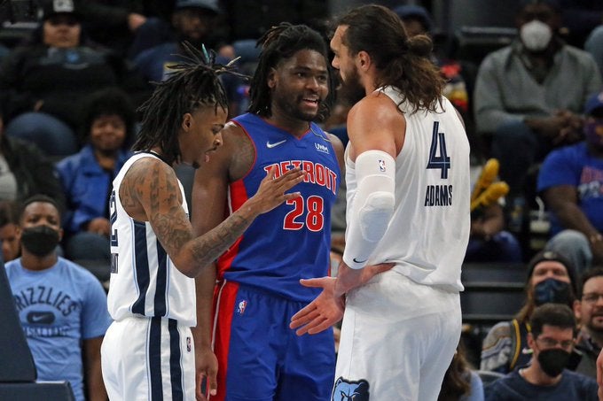 Same-Game Parlay Memphis Grizzlies Detroit Pistons Steven Adams Rebounds betting bet against the spread Ja Morant Desmond Bane trade deadline