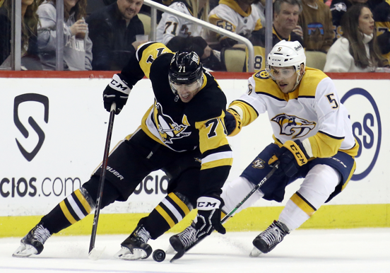 Nashville Predators Evgeni Malkin Mark Borowiecki