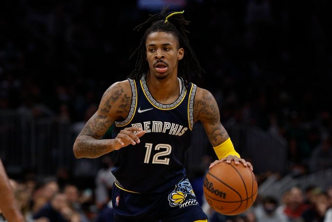 Video Ja Morant Derrick Rose Memphis Grizzlies NBA basketball MVP dunk alley-oop Twitter