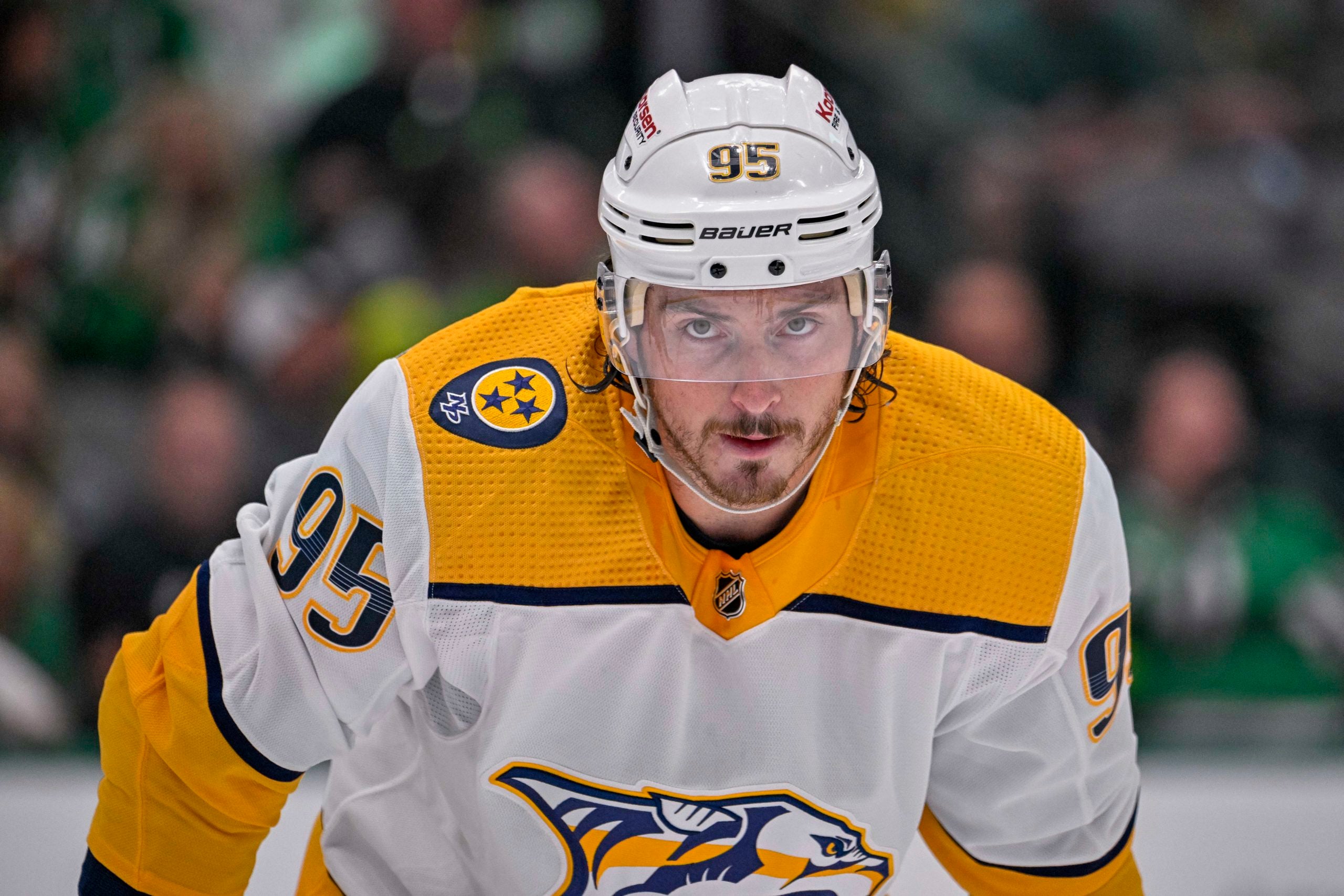 Matt Duchene of the Nashville Predators is looking to improve his early results this season