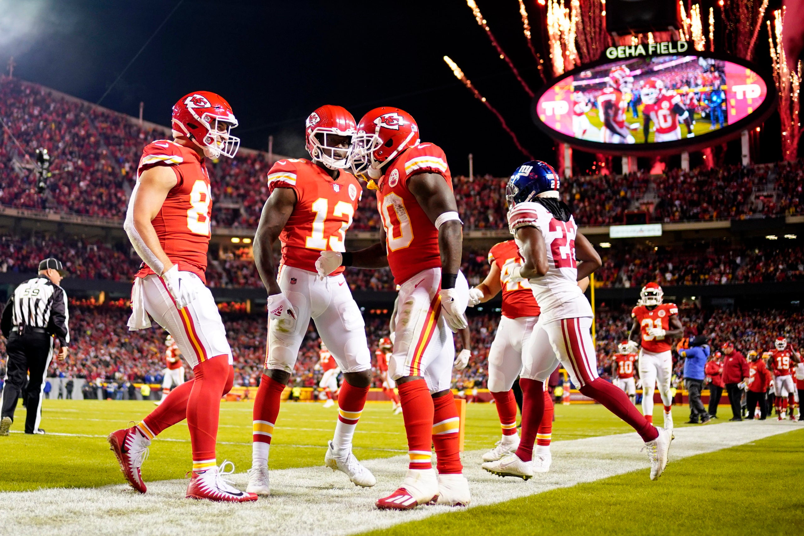 Kansas City Chiefs, New York Giants
