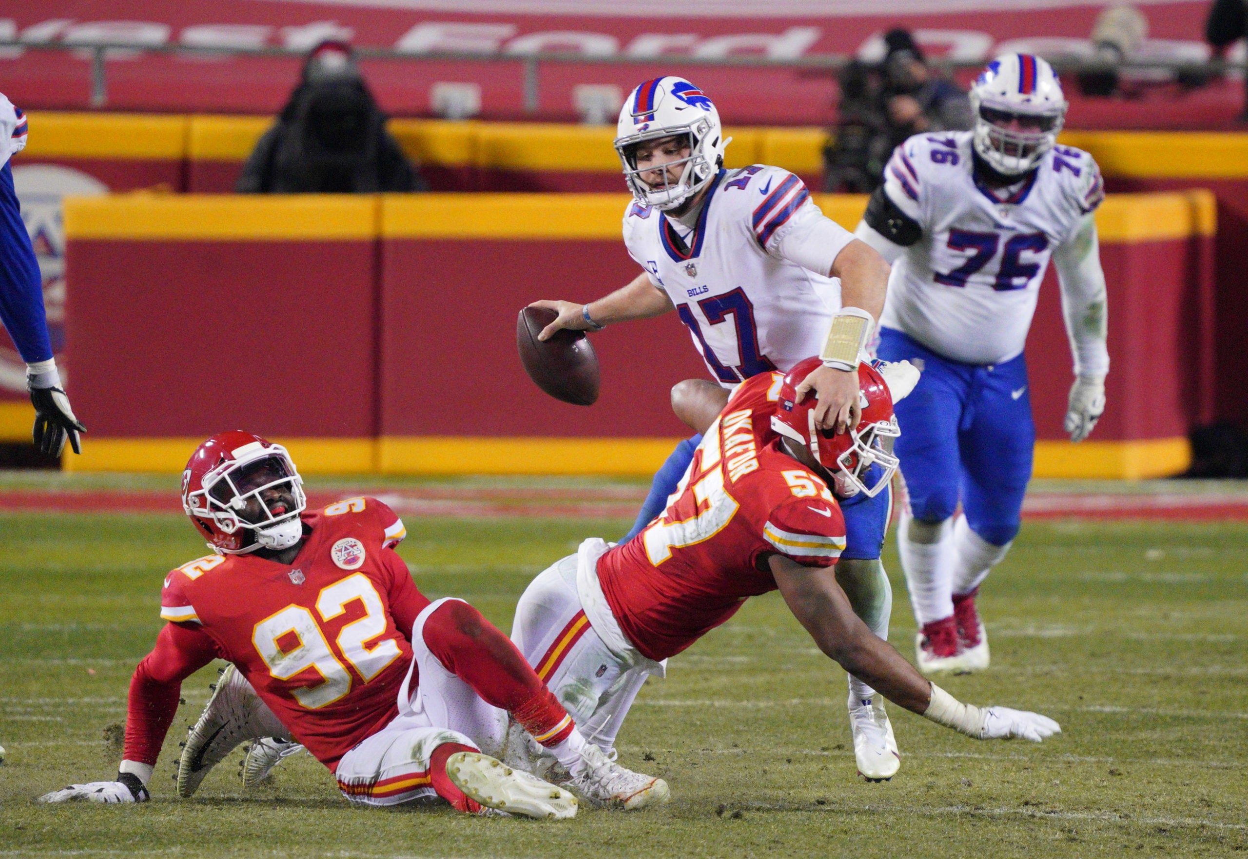 Chiefs defense, Bills quarterback