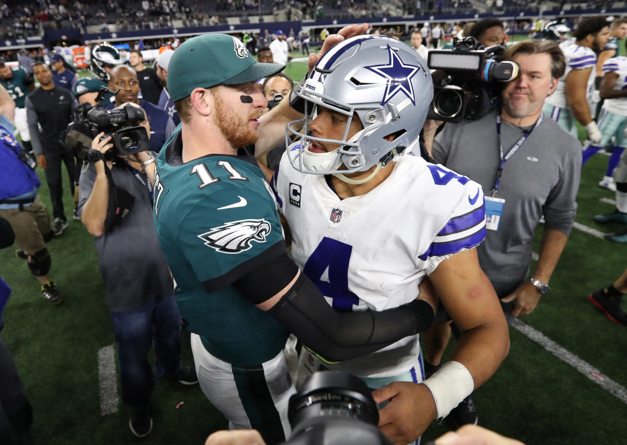 Dallas Cowboys, Dak Prescott, Carson Wentz