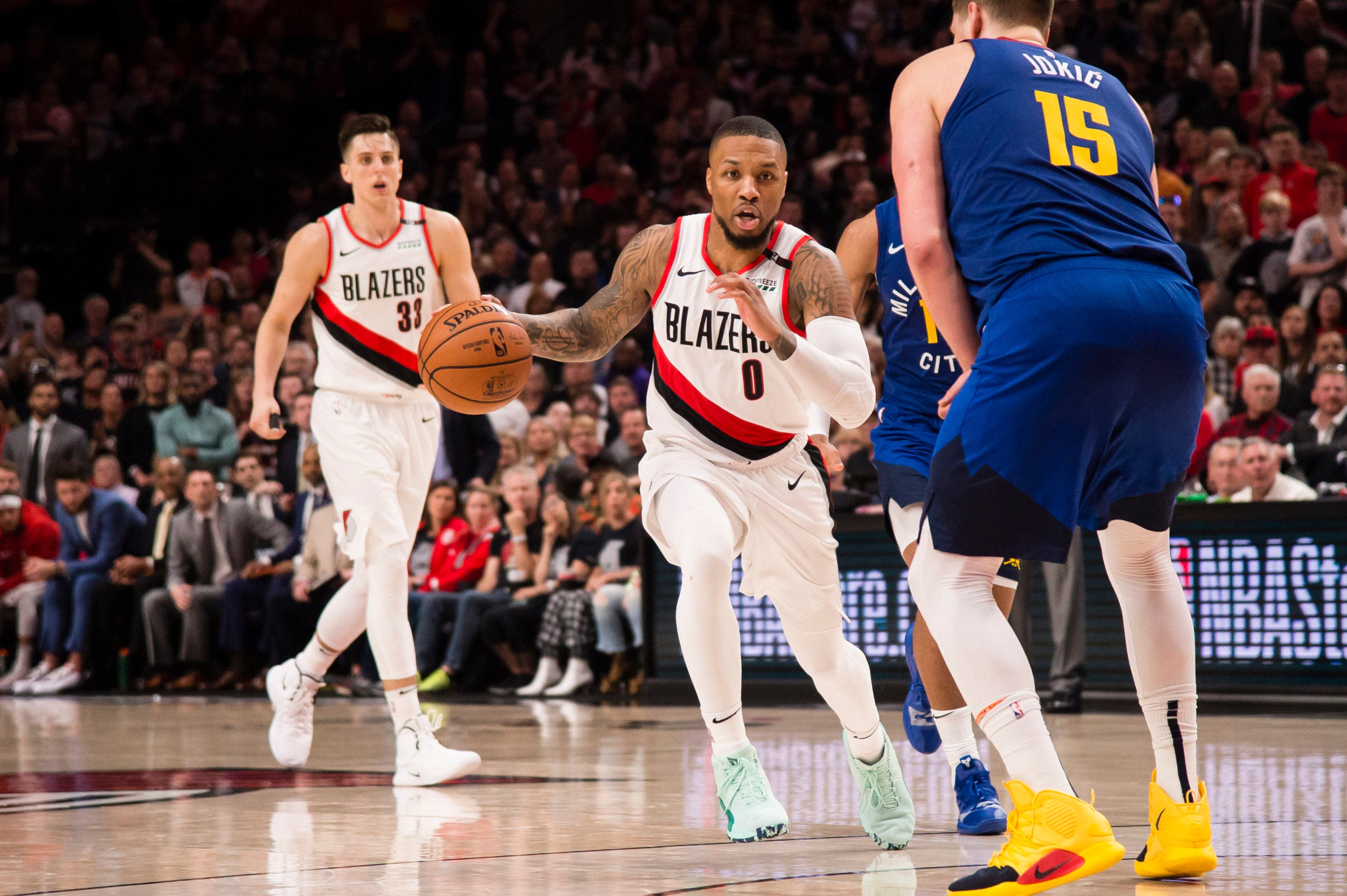 Denver Nuggets Portland Trailblazers Nikola Jokic Damian Lillard