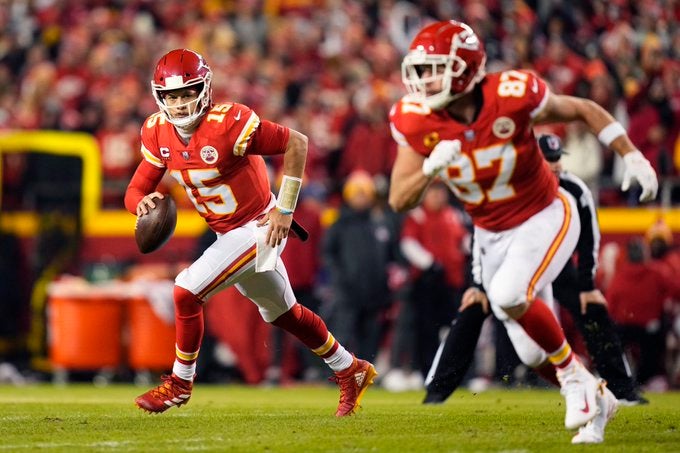 Kansas City Chiefs Super Bowl odds season win total bet betting BetMGM Patrick Mahomes AFC West odds Chargers Raiders Broncos Tyreek Hill Juju Smith-Schuster