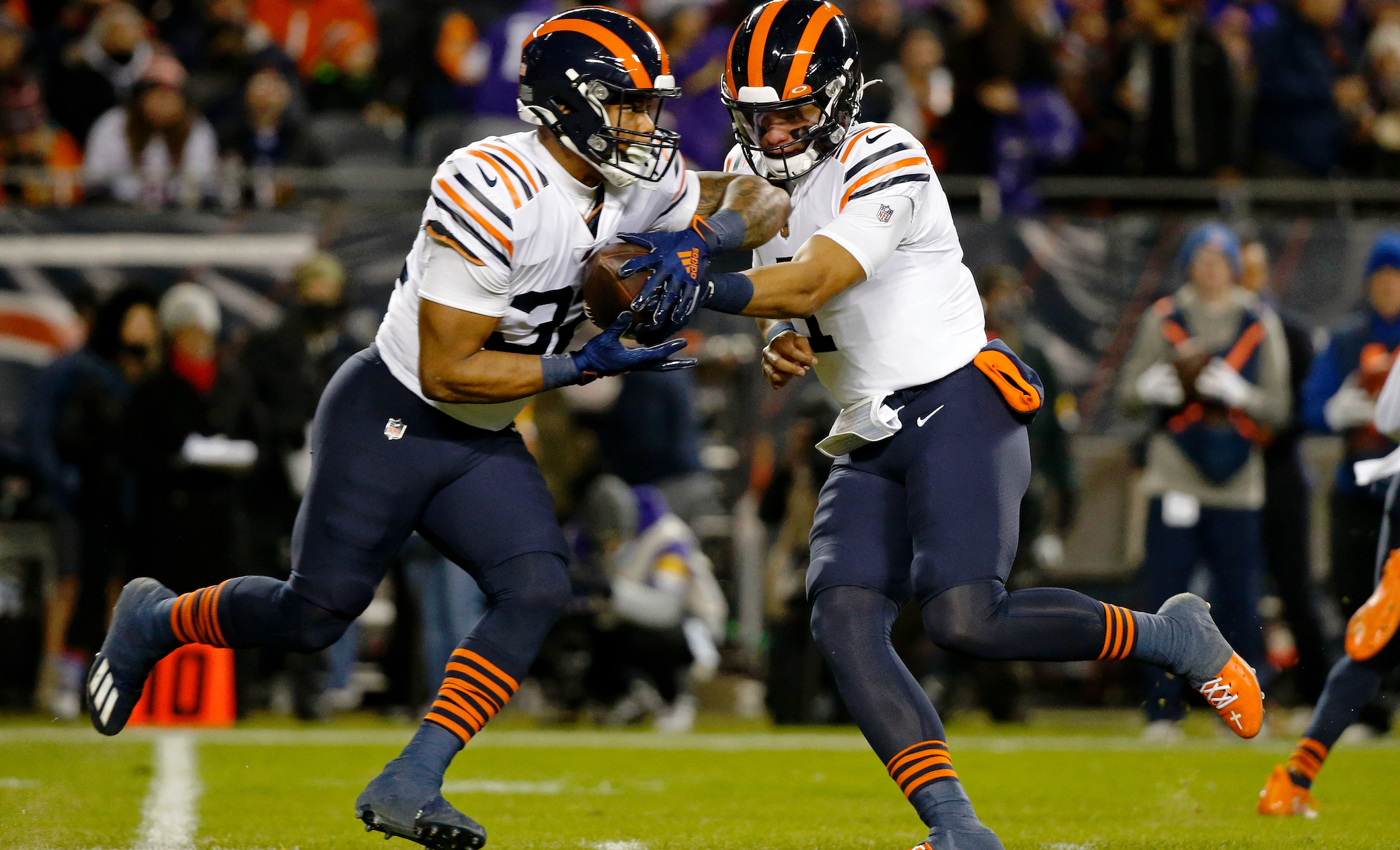 Chcago Bears Chris Olave Justin Fields NFL Draft Pro Football Focus