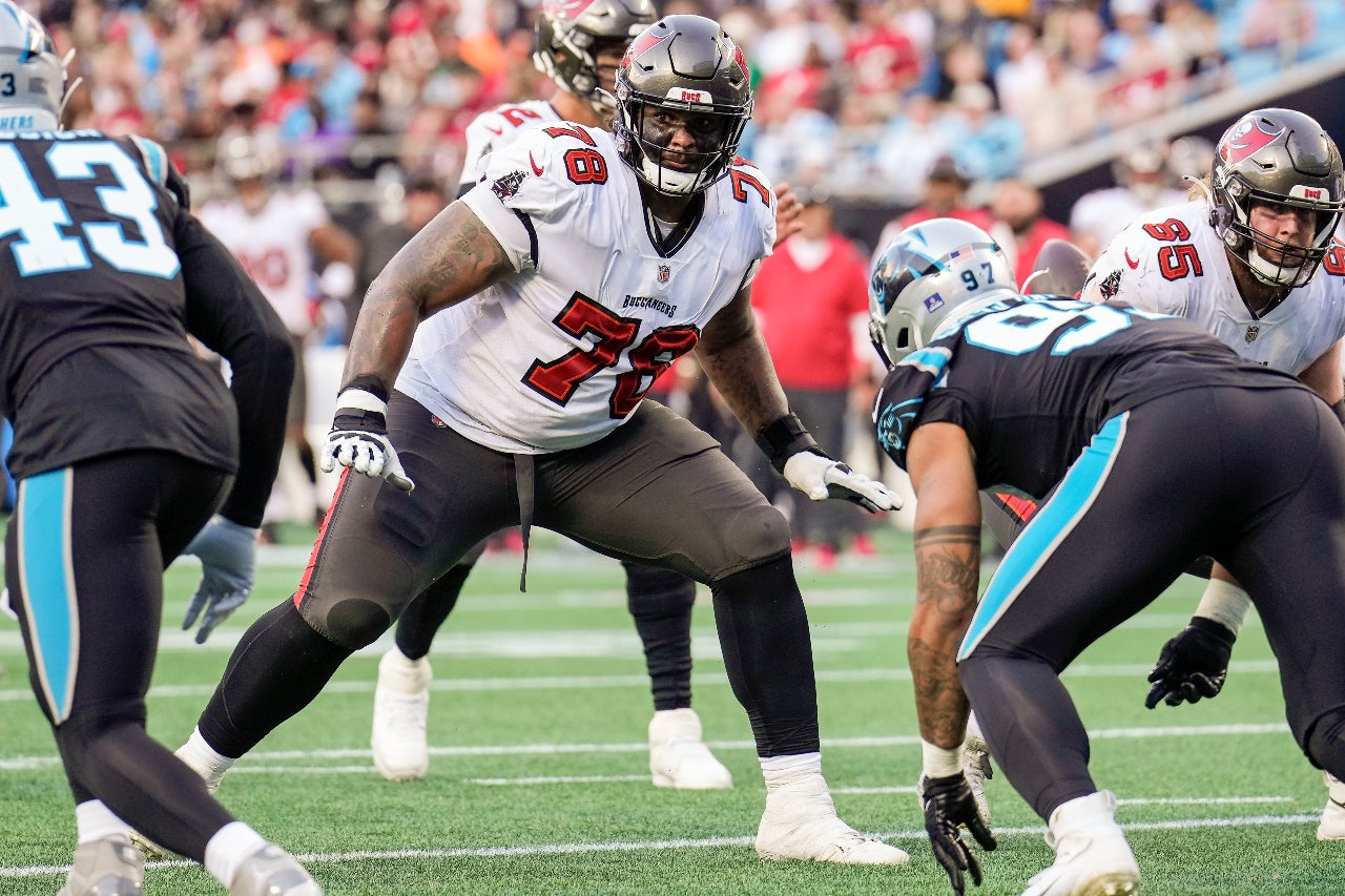 Tristan Wirfs is already one of the better draft picks in Buccaneers history. Photo credit: Jim Dedmon-USA TODAY Sports