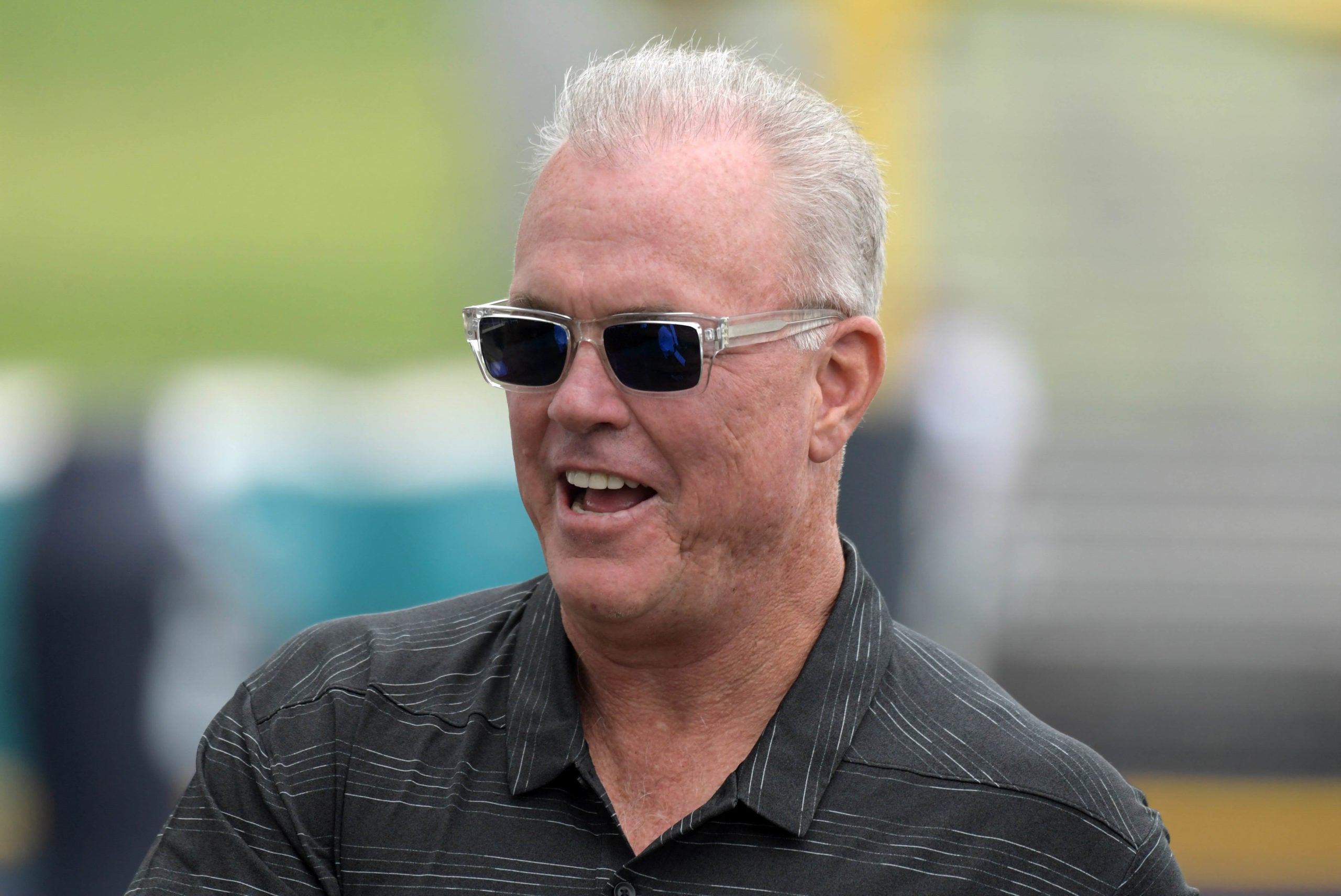 Jul 26, 2018; Oxnard, CA, USA; Dallas Cowboys chief operating officer and executive vice president Stephen Jones during training camp at River Ridge Fields. Mandatory Credit: Kirby Lee-USA TODAY Sports