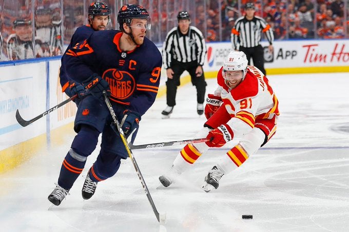 Edmonton Oilers Calgary Flames Game 5 Best Bet BetMGM The Battle of Alberta Connor McDavid Leon Draisaitl Evander Kane Matthew Tkachuk over money line