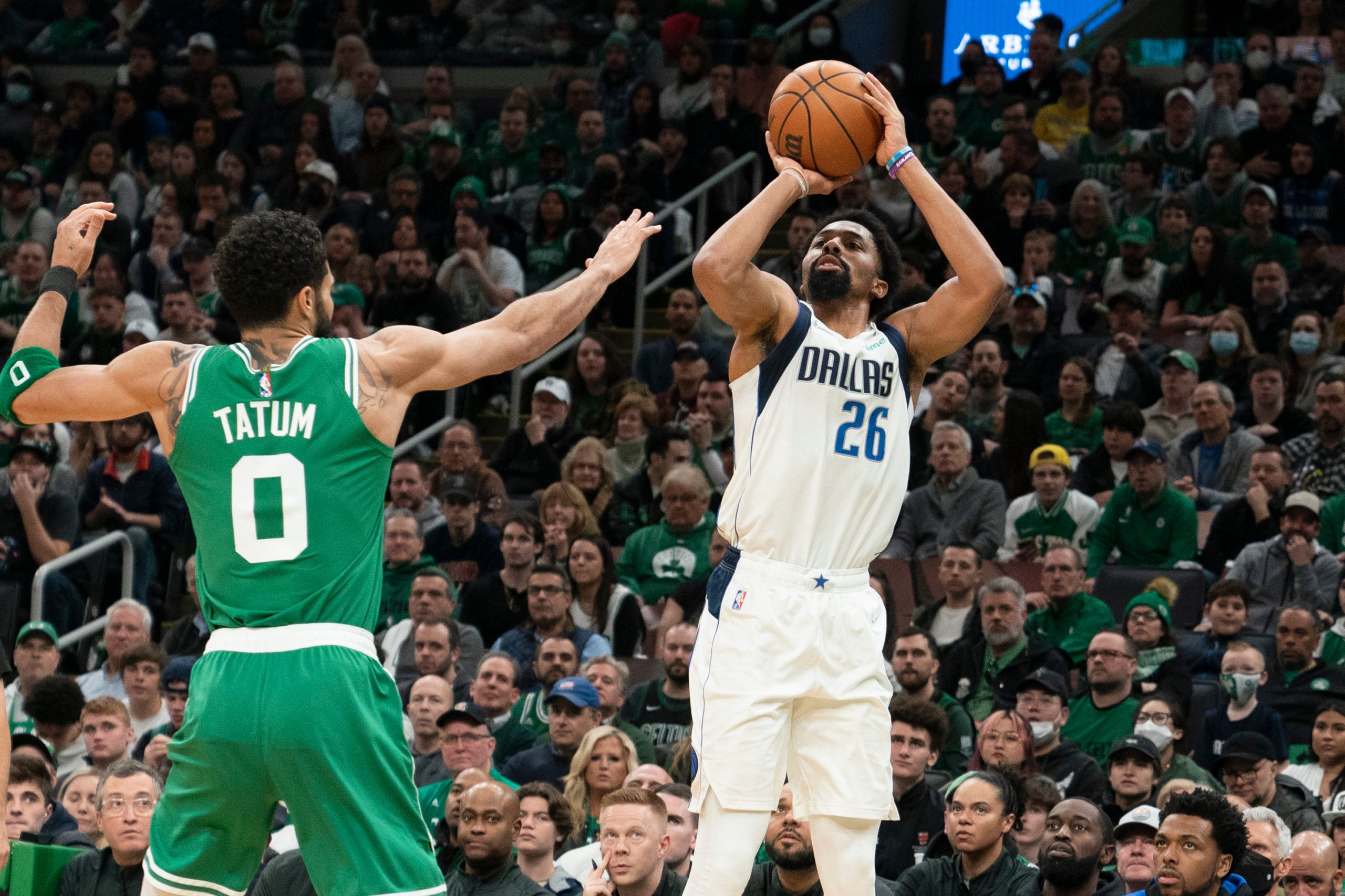 Spencer Dinwiddie and Jayson Tatum