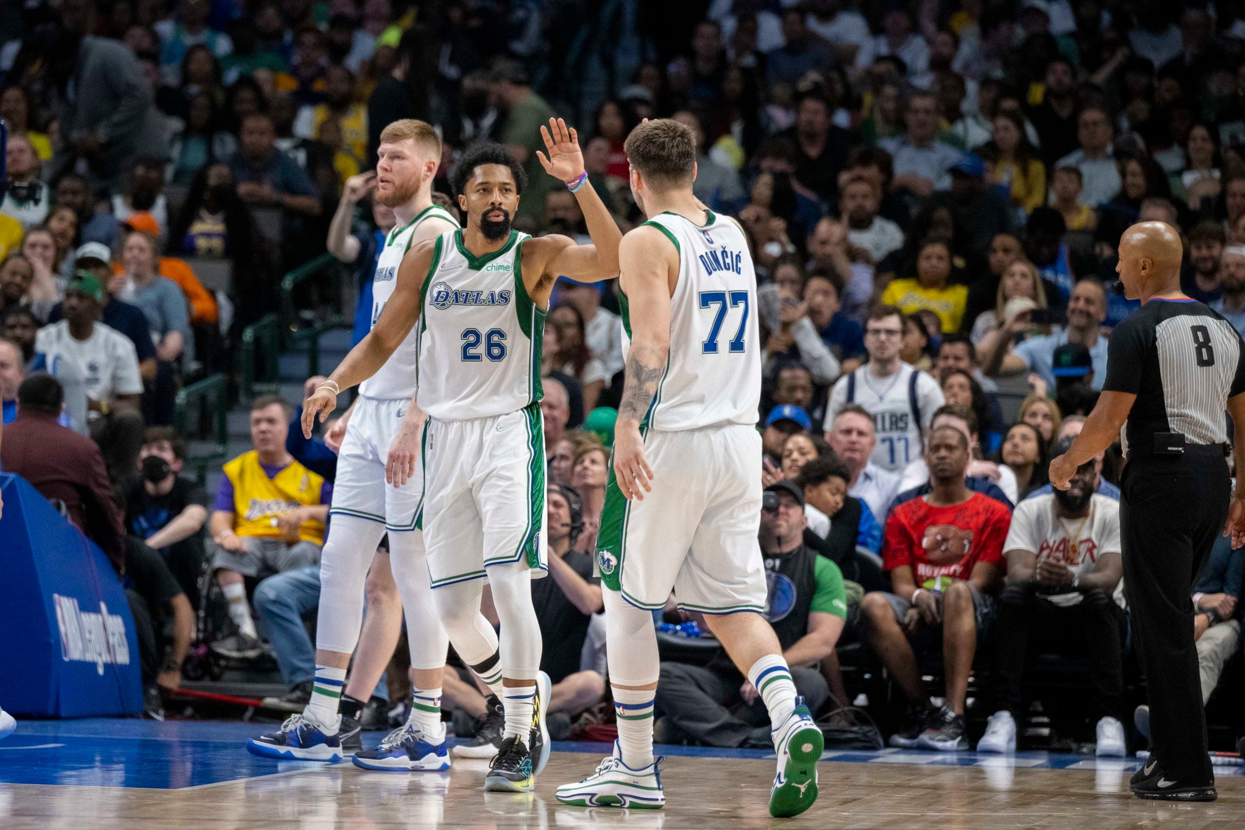 Spencer Dinwiddie and Luka Doncic