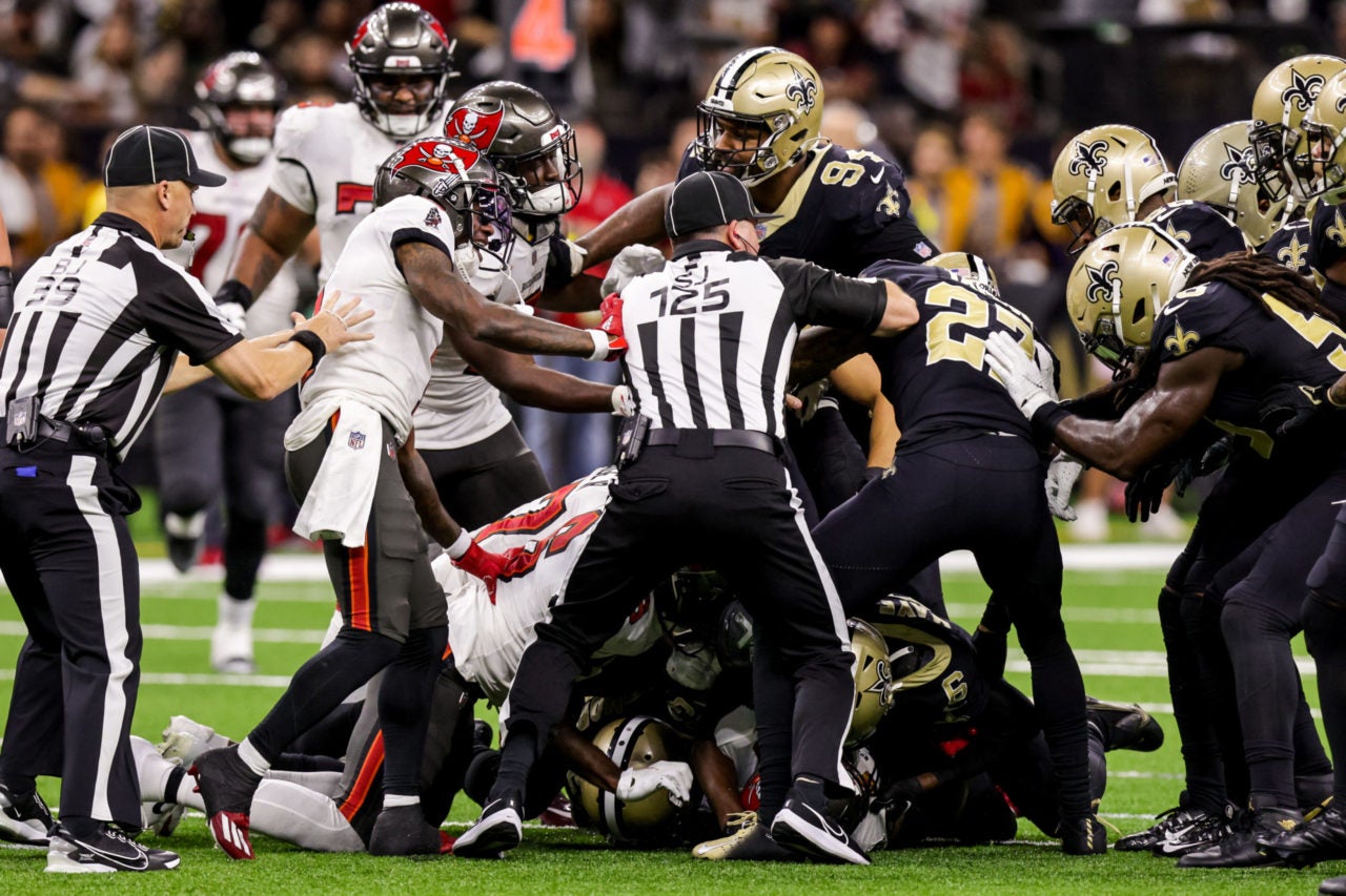 Buccaneers Saints Evans suspended