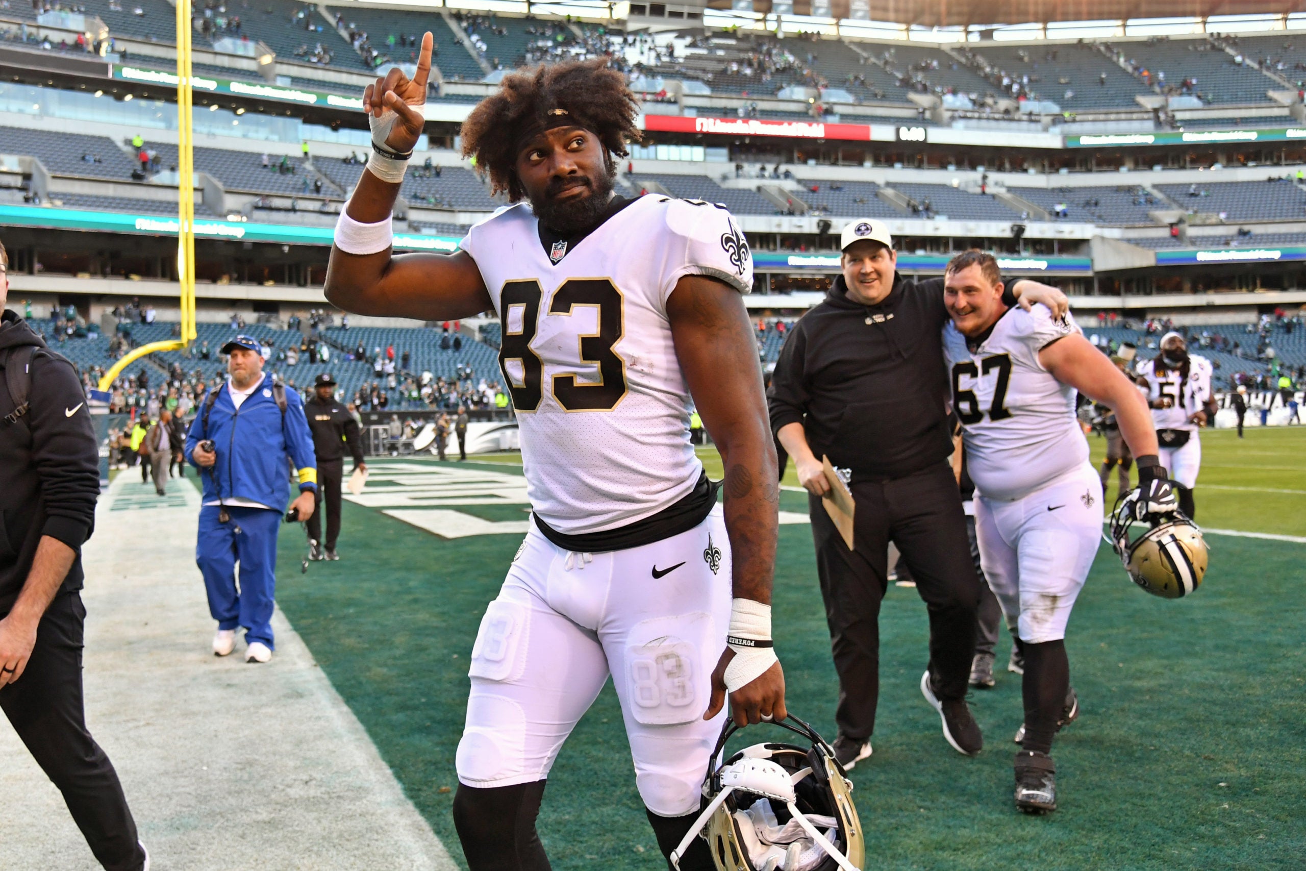 Saints, Eagles, Johnson