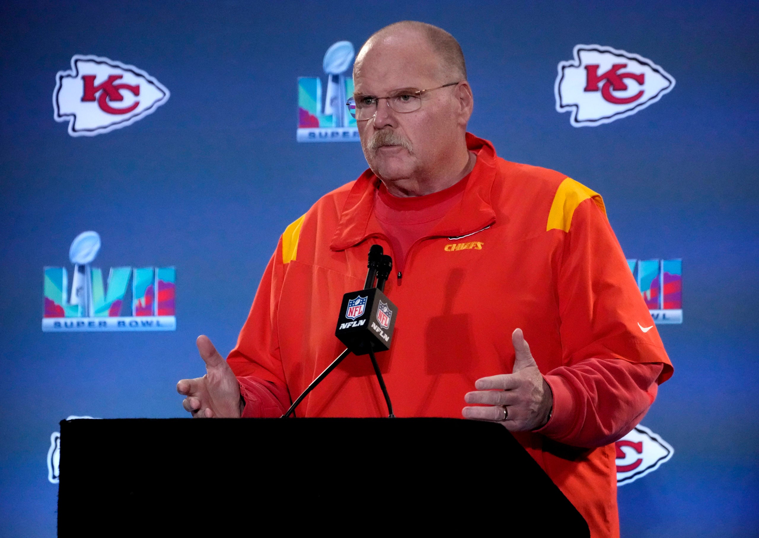 Kansas City Chiefs Philadelphia Eagles Super Bowl LVII OL O-Line offensive line offense defense pass rush sacks Patrick Mahomes Jalen Hurts NFL football stats news