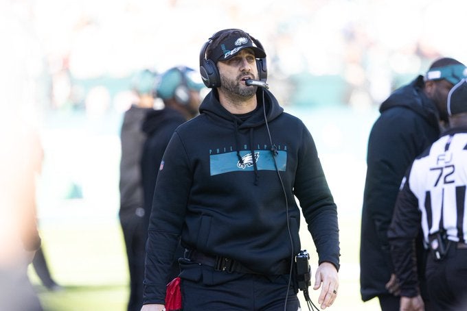 Philadelphia Eagles nick sirianni head coach New York Giants playoff seeds postseason scenarios win loss nfl football stats news rest starters