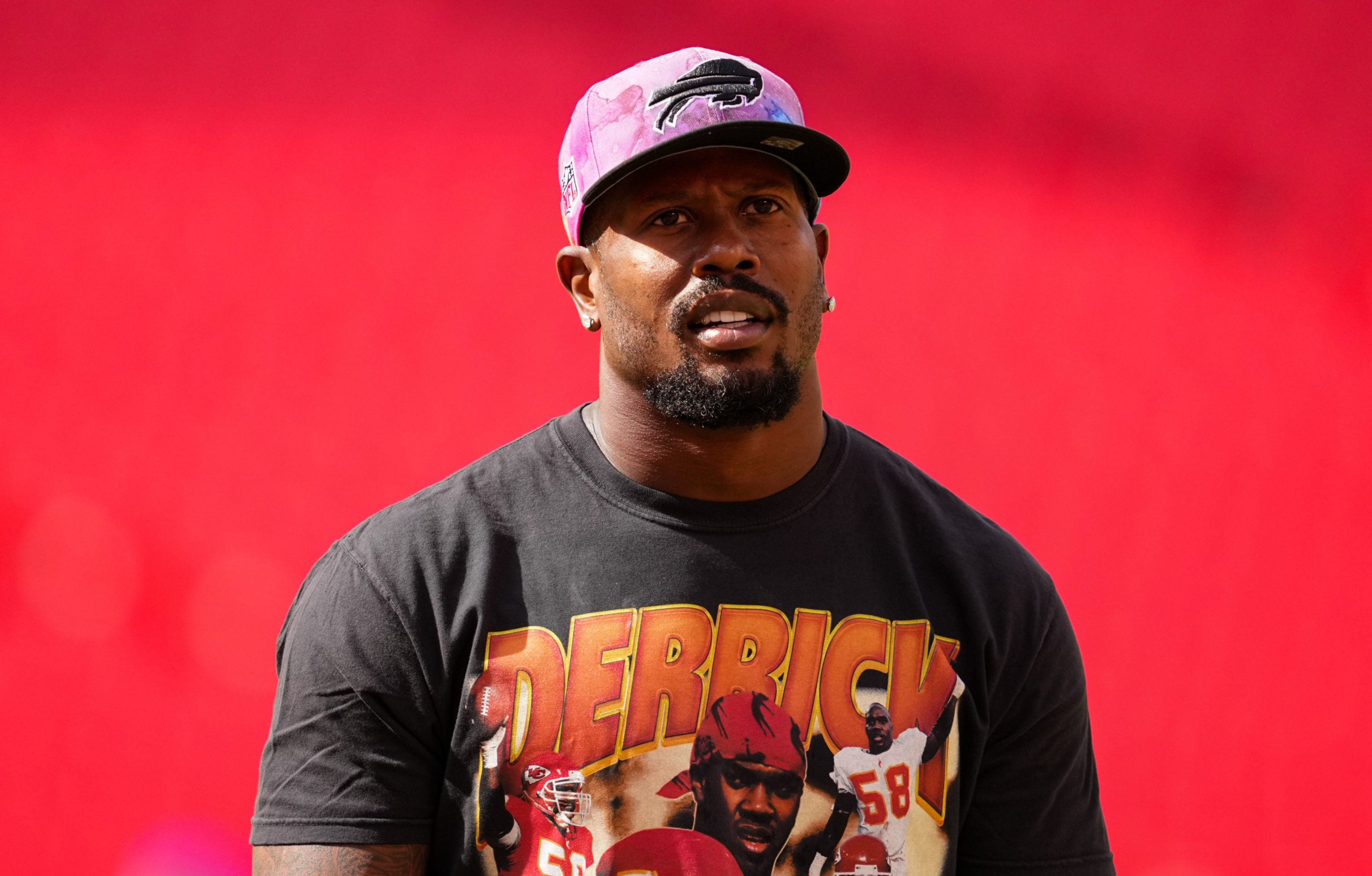 Buffalo Bills star LB Von Miller son birth Super Bowl 50 anniversary Super Bowl LVII Denver Broncos stats football NFL news