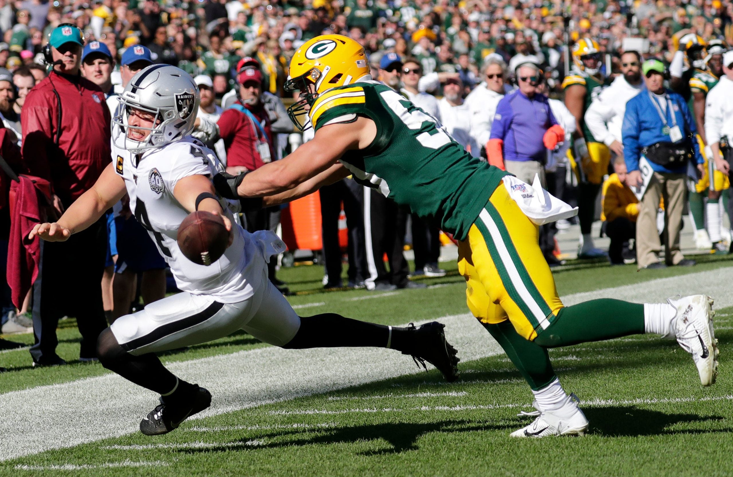 raiders, packers, carr