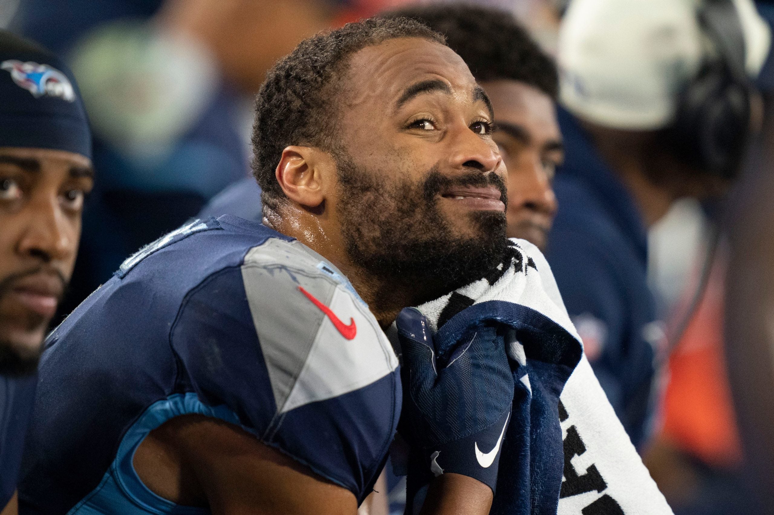 Tennessee Titans Robert Woods cut released Taylor Lewan salary cap space 2023 NFL football stats news