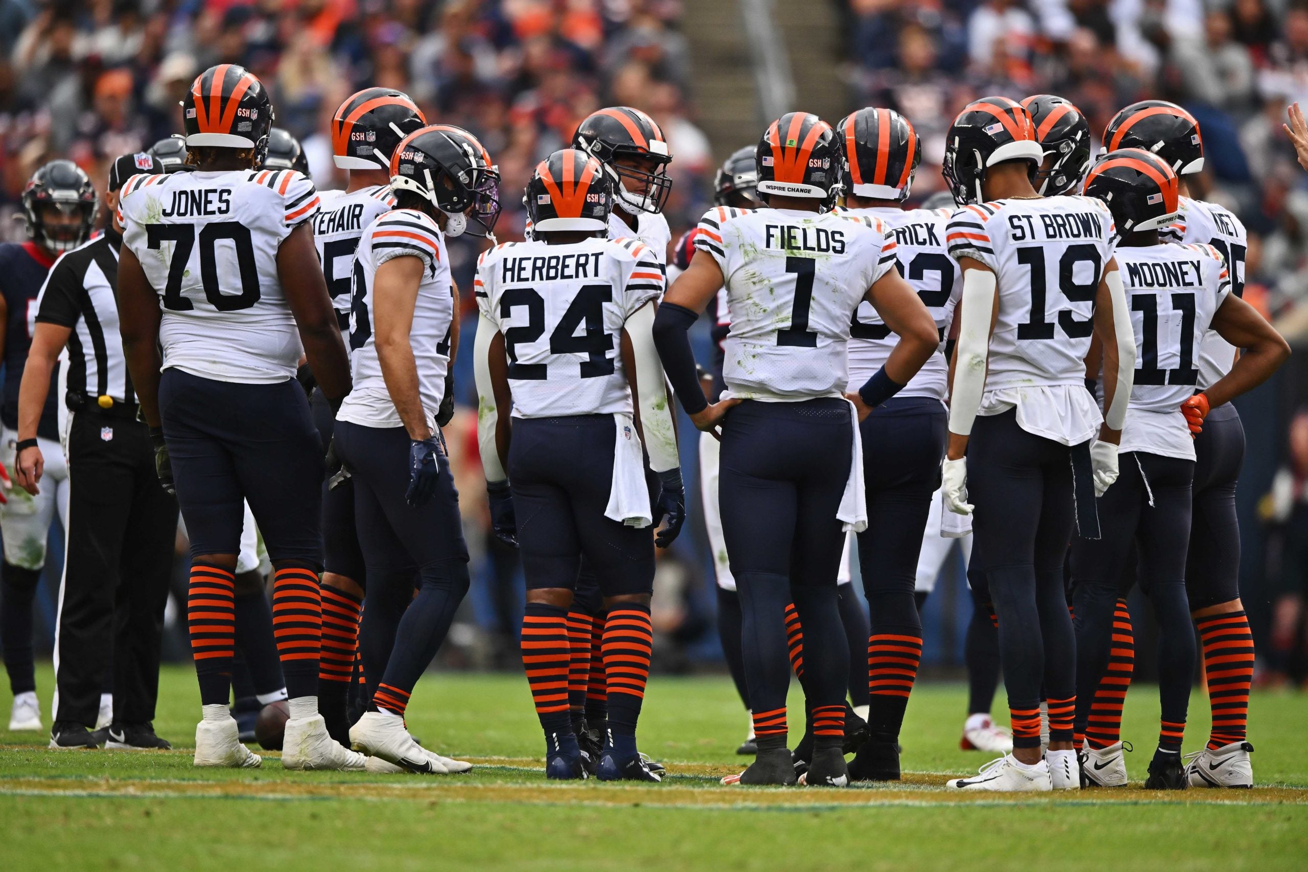 Chicago Bears OT Teven Jenkins PFF grades Pro Football Focus most improved player NFL football stats news