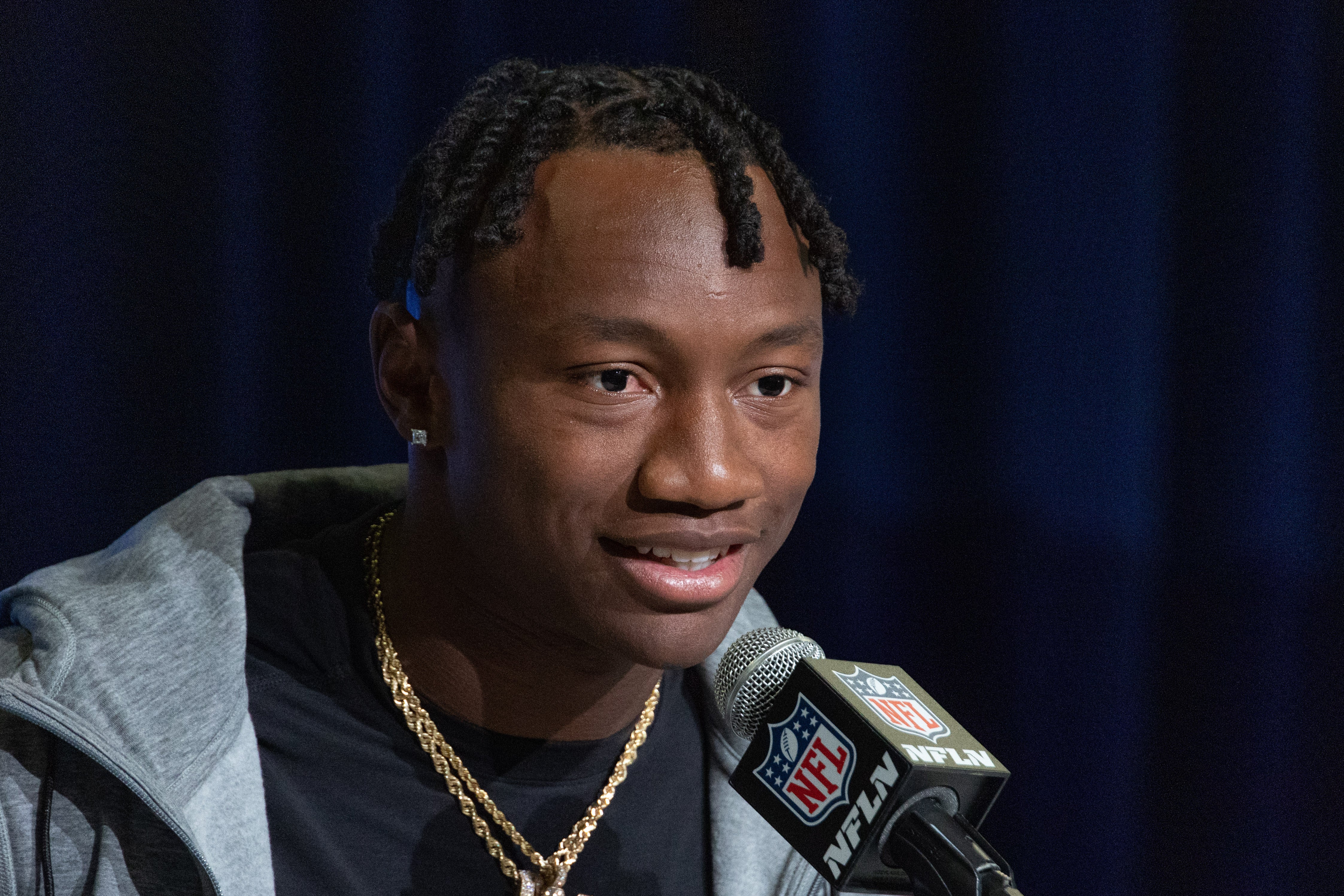 Minnesota Vikings NFL Draft Combine wide receiver prospect Boston College Zay Flowers NFL football stats news