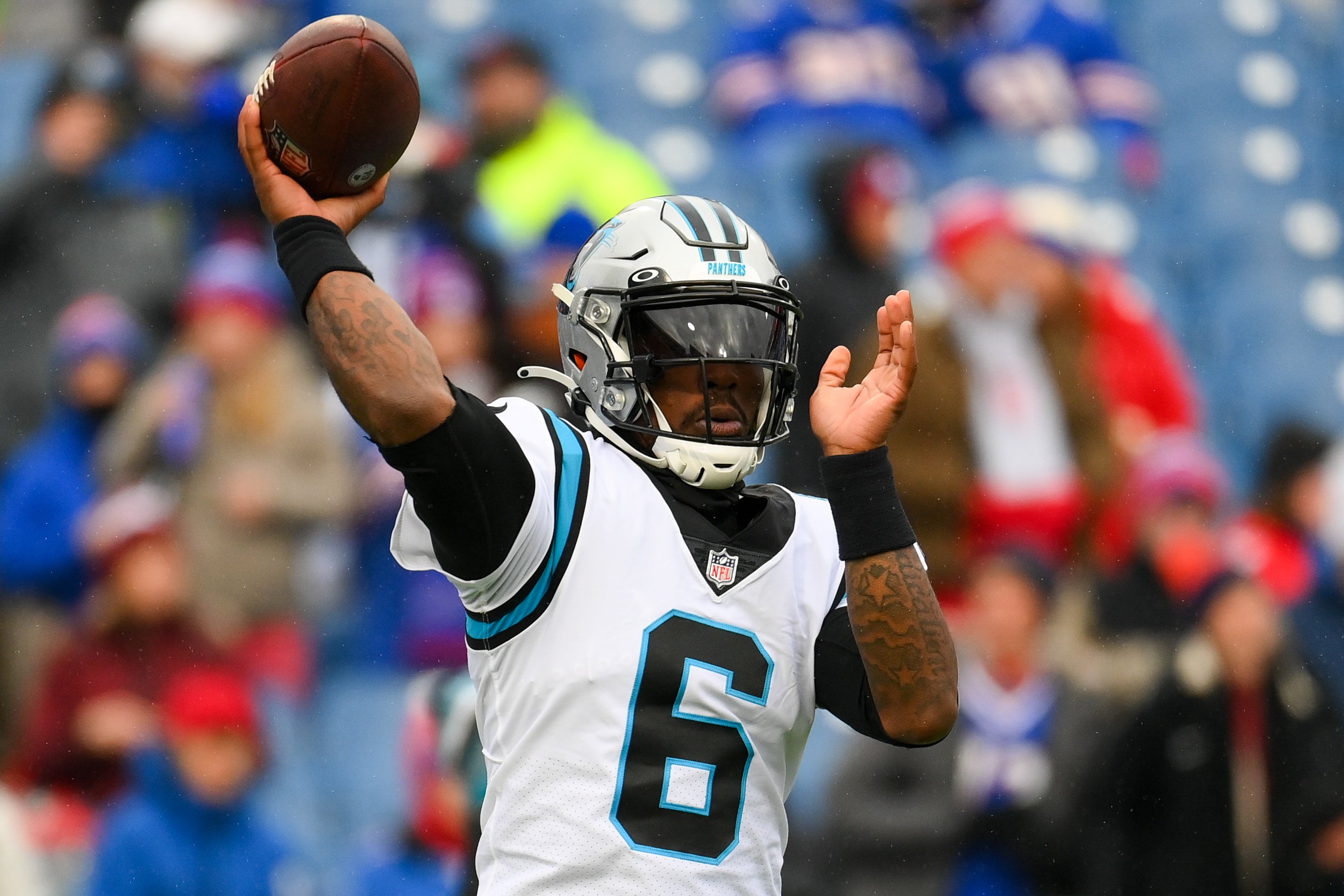 Chicago Bears sign QB quarterback P.J. Walker Carolina Panthers trade D.J. Moore Justin Fields NFL football stats news
