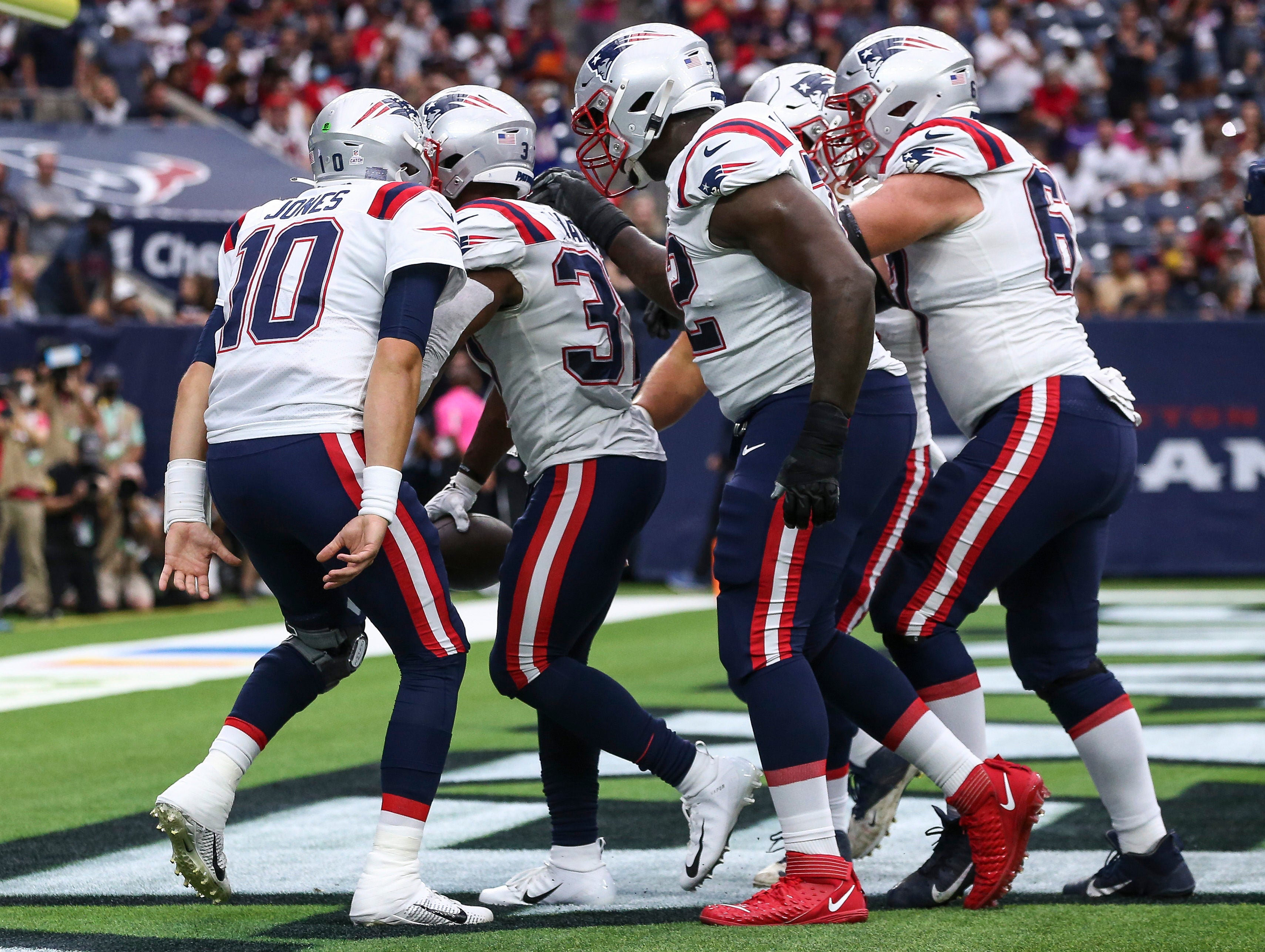 Mac Jones, Damien Harris Patriots Bills