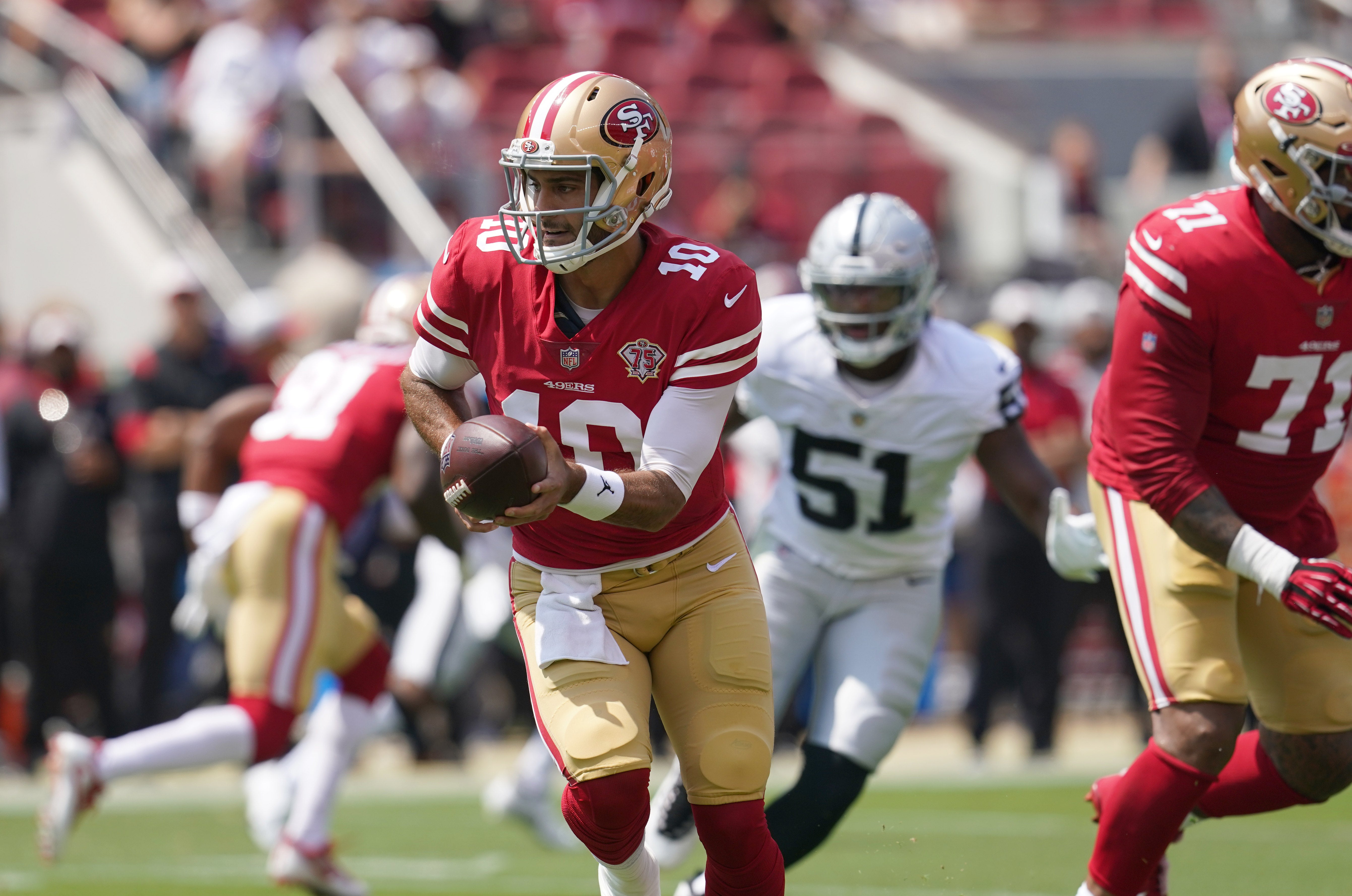 Garoppolo, Raiders, 49ers