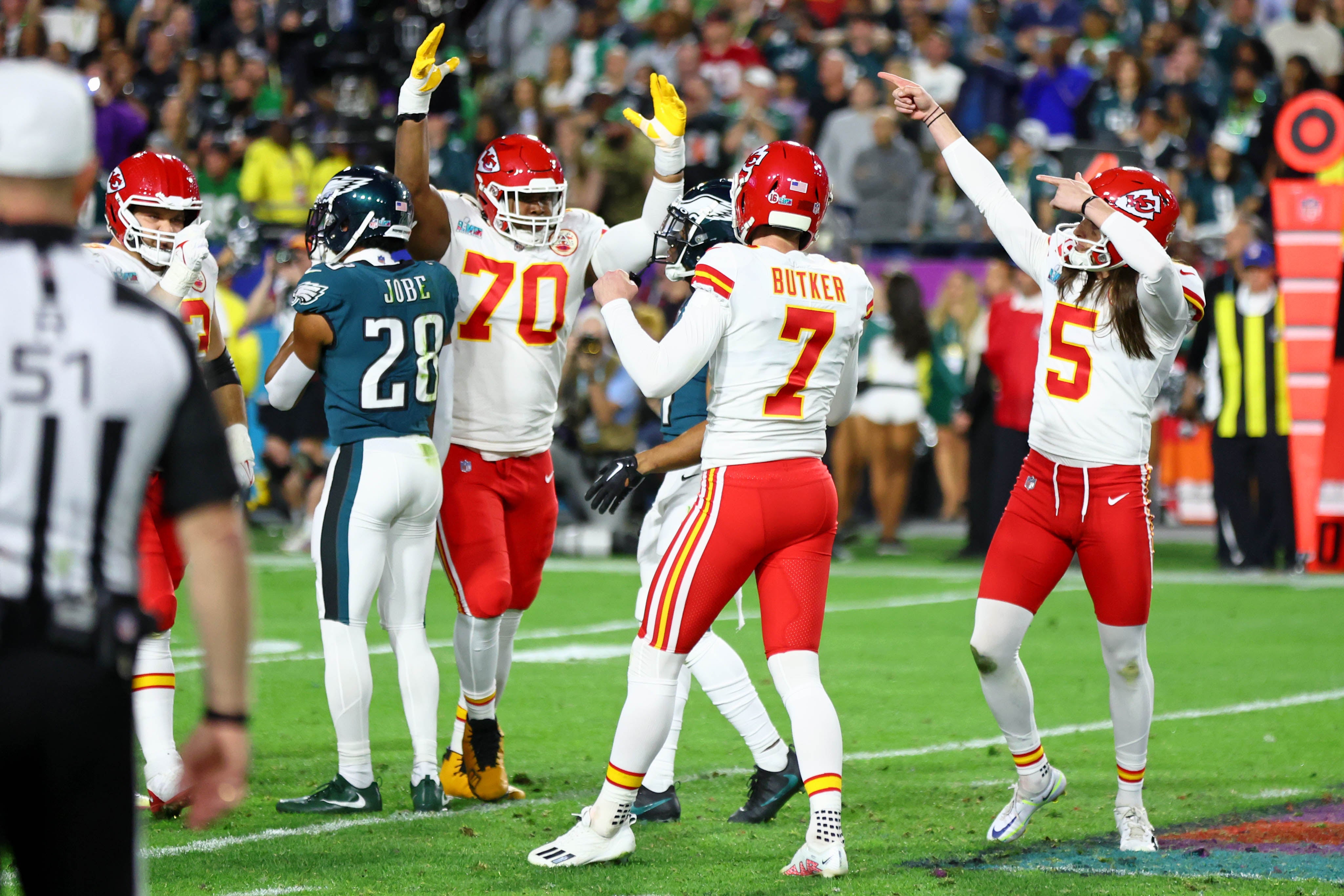 butker, townsend, chiefs