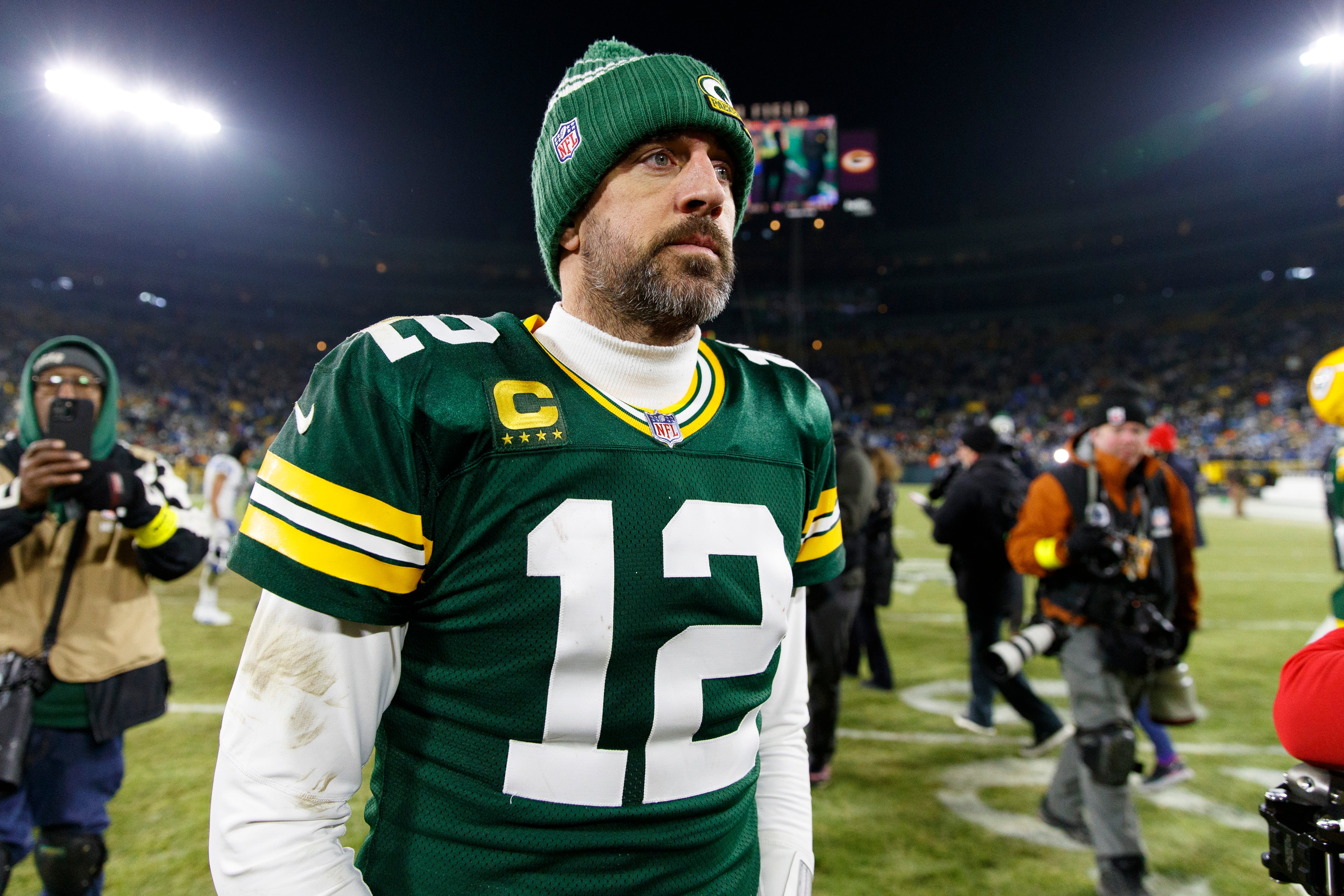 Green Bay Packers Aaron Rodgers trade New York Jets update 2023 NFL Draft report NFL football stats news