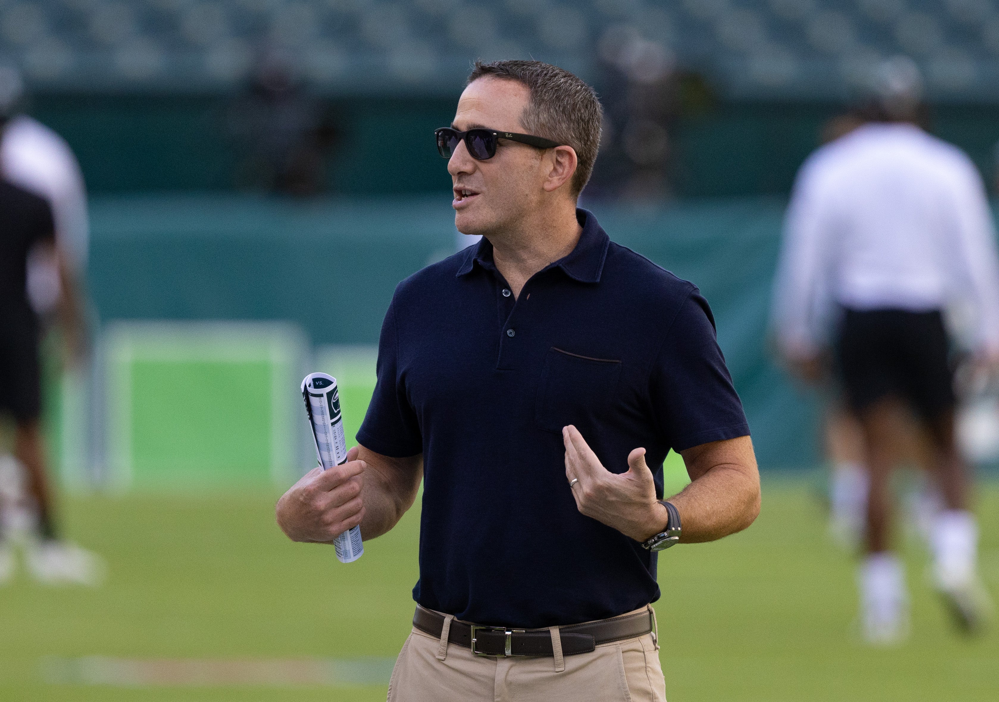 Aug 12, 2022; Philadelphia, Pennsylvania, USA; Philadelphia Eagles general manager Howie Roseman before a game against the New York Jets at Lincoln Financial Field. Mandatory Credit: Bill Streicher-USA TODAY Sports